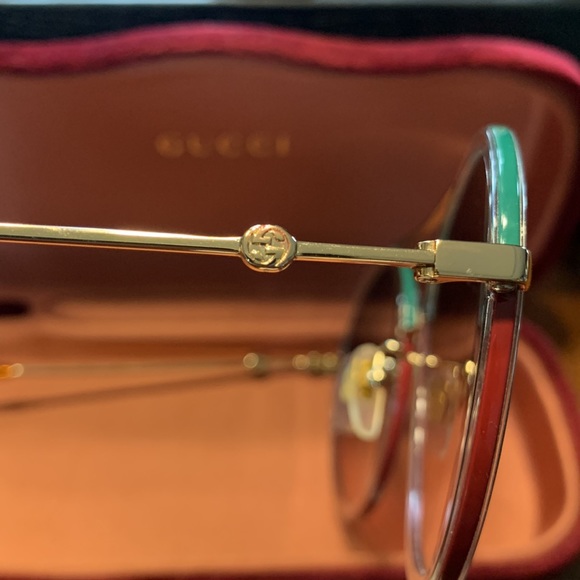 NWOT Authentic Gucci Gradient Round Glasses - Picture 7 of 12